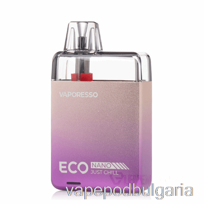 Vape 10000 Дръпки Vaporesso Eco Nano Pod System Sparkling Purple